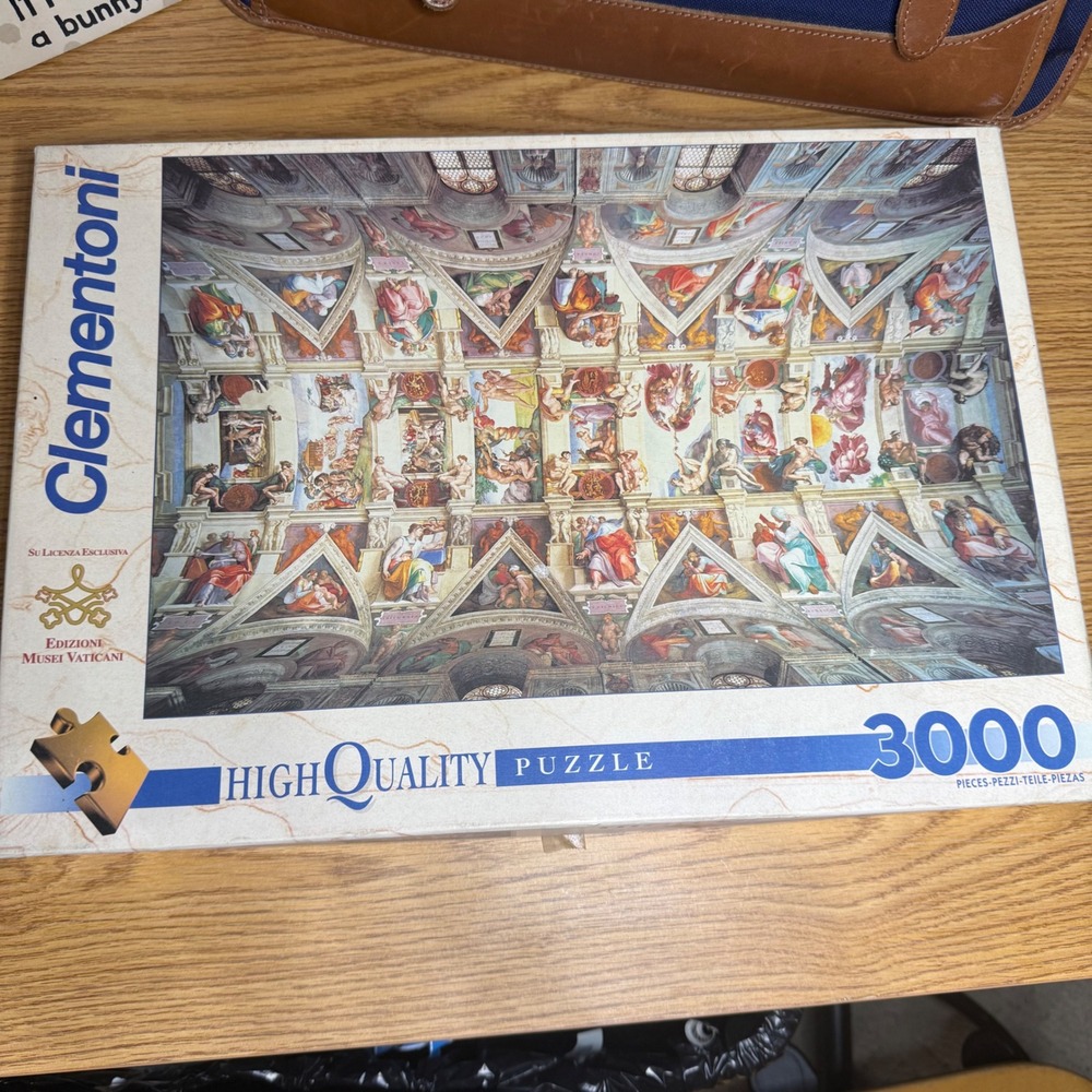 Clementoni 3000 Piece Puzzle Michelangelo Sistine Chapel Ceiling Art 33019